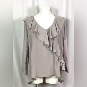 Mela Purdie - silk ruffled blouse